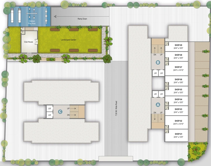 Master Plan of Swamev Imperia in Sargasan, Gandhinagar - Image 1417