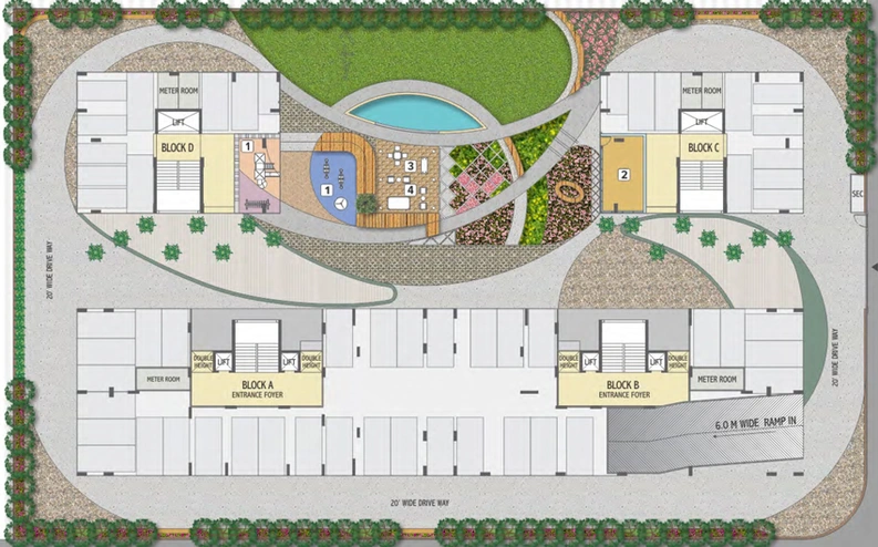 Master Plan of Dev Aalay in Sargasan, Gandhinagar - Image 887