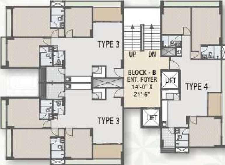 Floor Plan of Dev Aurum in Kudasan, Gandhinagar - Image 935