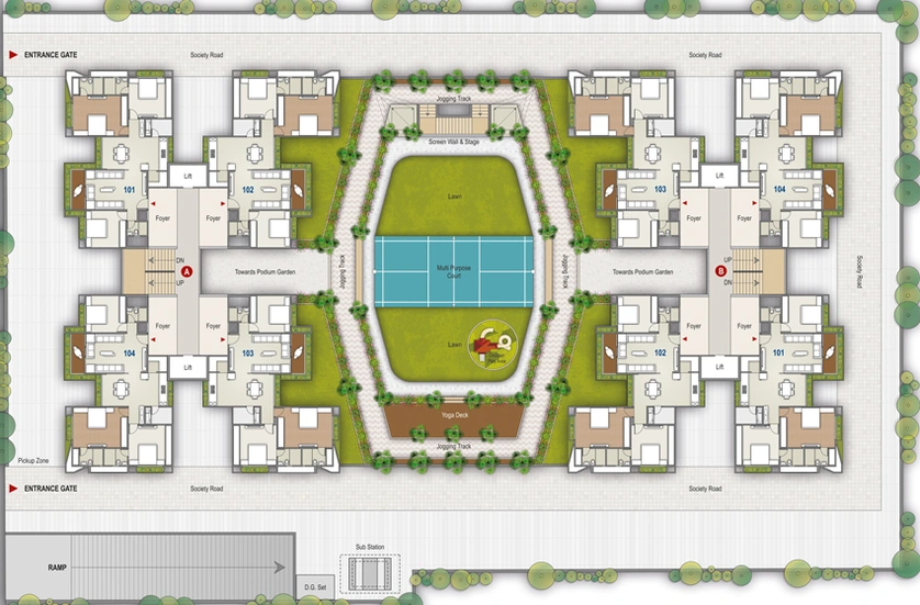 Master Plan of Polaris Celestia in Koteshwar, Ahmedabad - Image 954