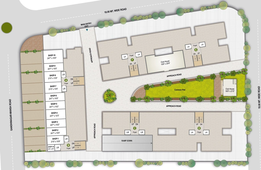 Master Plan of Polaris Elina in Randheja, Gandhinagar - Image 30128