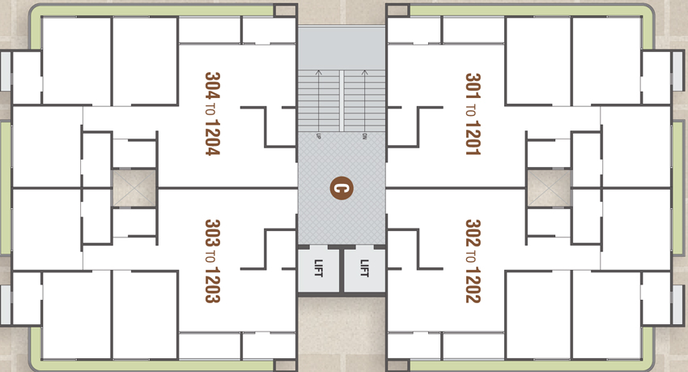 Floor Plan of Shreenath Vaidehi Shine in Vavol, Gandhinagar - Image 30341