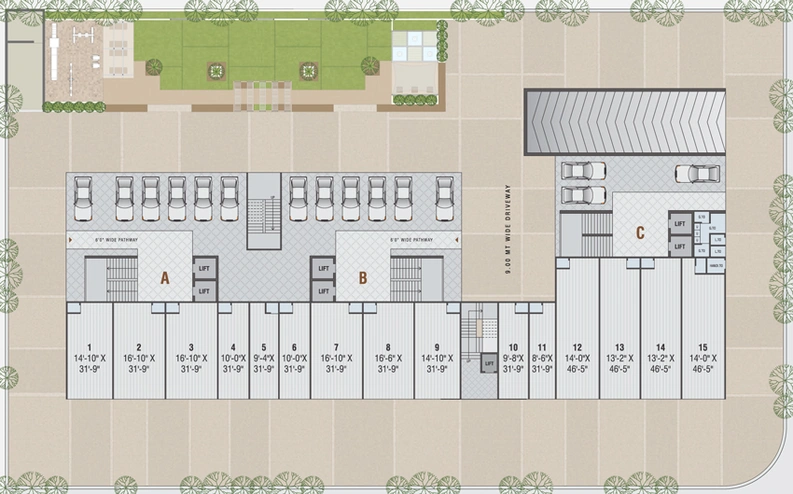 Master Plan of Shreenath Vaidehi Shine in Vavol, Gandhinagar - Image 30342