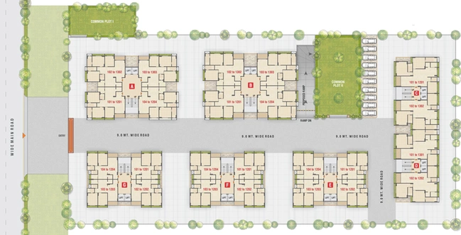 Master Plan of Sharnam Sky View in Kudasan, Gandhinagar - Image 30597