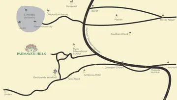 Location of Suyog Padmavati Hills - Image 15435