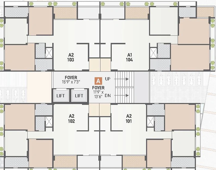 Floor Plan of Shivansh 108 in Koba, Gandhinagar - Image 30926