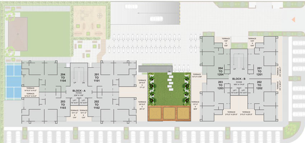 Master Plan of Origin Heights in Sargasan, Gandhinagar - Image 31058