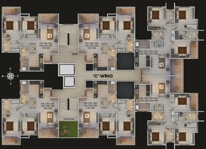 Floor Plan of Vednirmitee Ved Laurels in Warje, Pune - Image 15426