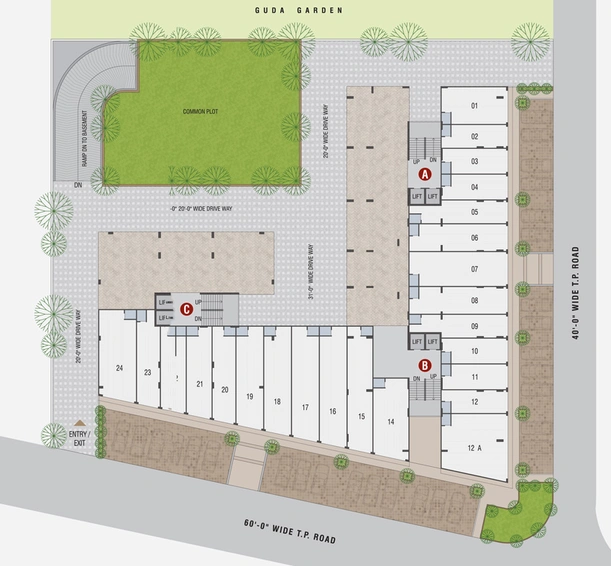 Master Plan of Shree Sharanam Sky in Sargasan, Gandhinagar - Image 31295