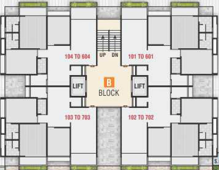 Floor Plan of Pal Samay Elegance in Koba, Gandhinagar - Image 31516