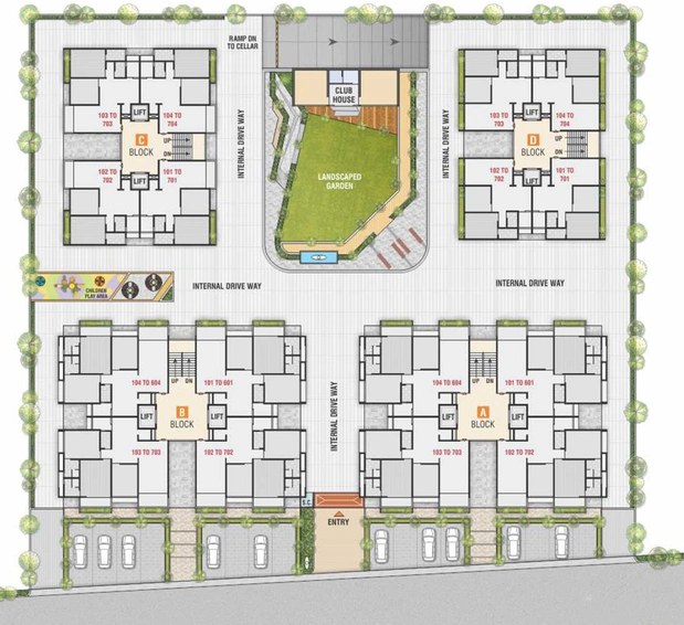 Master Plan of Pal Samay Elegance in Koba, Gandhinagar - Image 31517