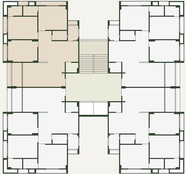 Floor Plan of Sparsh Brij Green in Sargasan, Gandhinagar - Image 31588