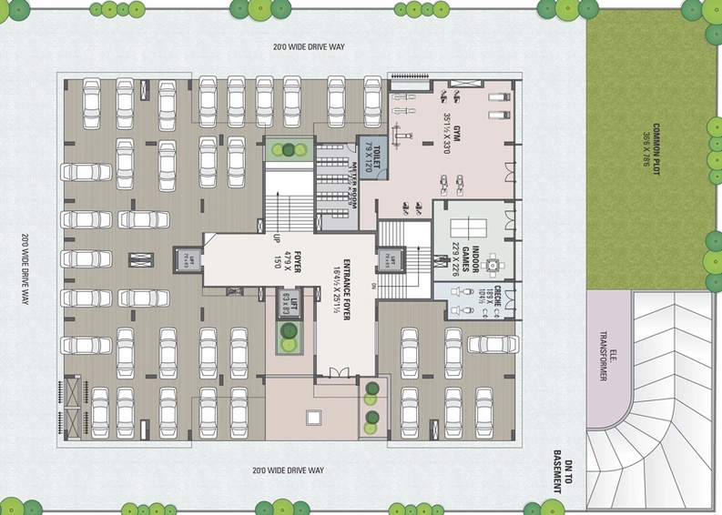 Master Plan of Sparsh SkyLine in Koba, Gandhinagar - Image 31647