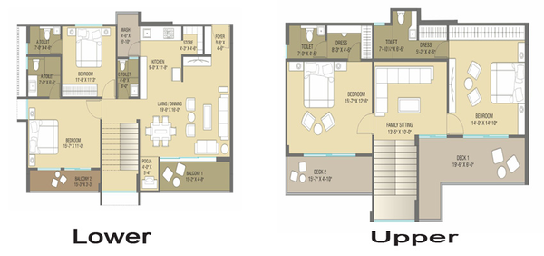 4 BHK Penthouse in Samanvay Westfields in Vasna Bhayli Main Road, Vadodara - Image 470995
