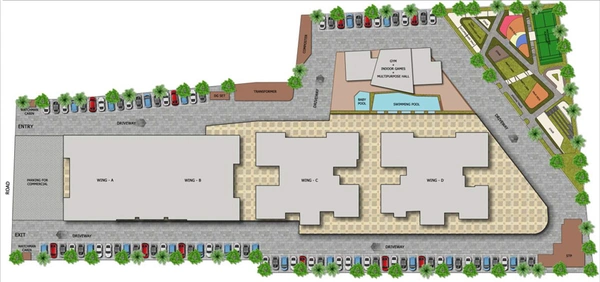 Master Plan of Tulip Infinity World in Punawale, Pune - Image 15402