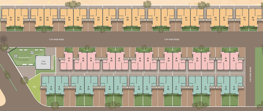 Master Plan of Sun Suncrest in Bill, Vadodara - Image 38980