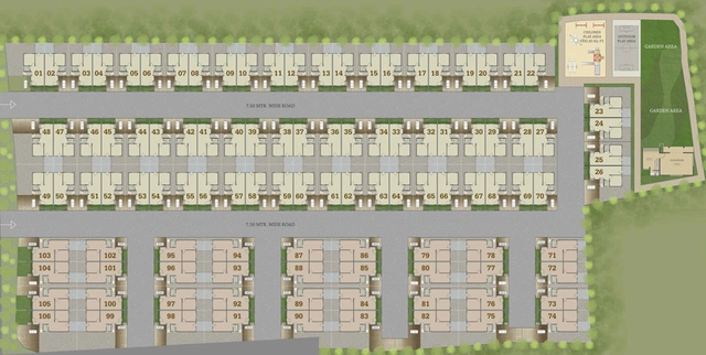 Master Plan of Kishan Signature in Atladara, Vadodara - Image 39036