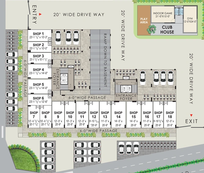 Master Plan of Shree Mayur 44 in Bhayli Road, Vadodara - Image 39257
