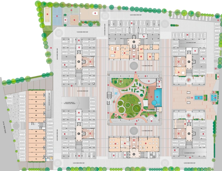 Master Plan of Nysa Crosswind in Bhayli Road, Vadodara - Image 119560