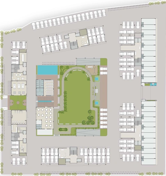 Master Plan of Aum Aadhya Elior in Bhayli Road, Vadodara - Image 39393