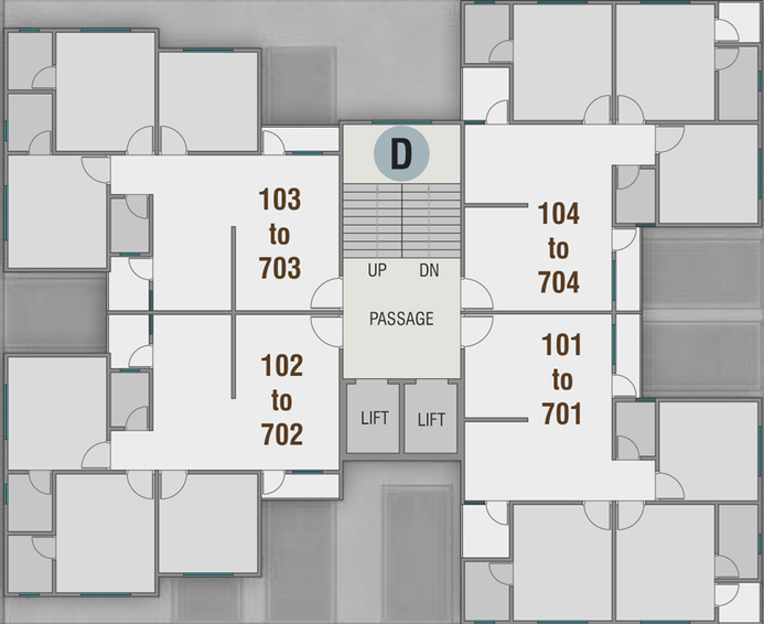 Floor Plan of Lilleria Signature in Gotri, Vadodara - Image 39750