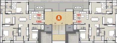 Floor Plan of Darshanam Splendora 2 in Bhayli Road, Vadodara - Image 39848