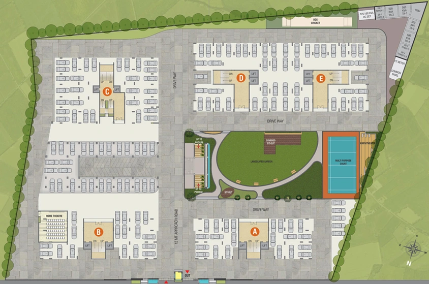 Master Plan of Darshanam Splendora 2 in Bhayli Road, Vadodara - Image 39849