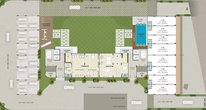 Master Plan of Labh Elegance in Bhayli Road, Vadodara - Image 119134