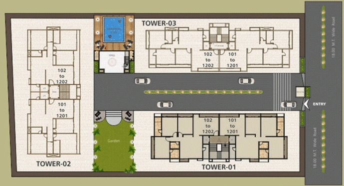 Master Plan of Pancham Imperia in Vemali, Vadodara - Image 101850