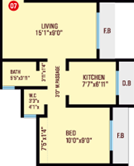 1 BHK Flat in Imperial Palms in Vasai East, Palghar - Image 442274