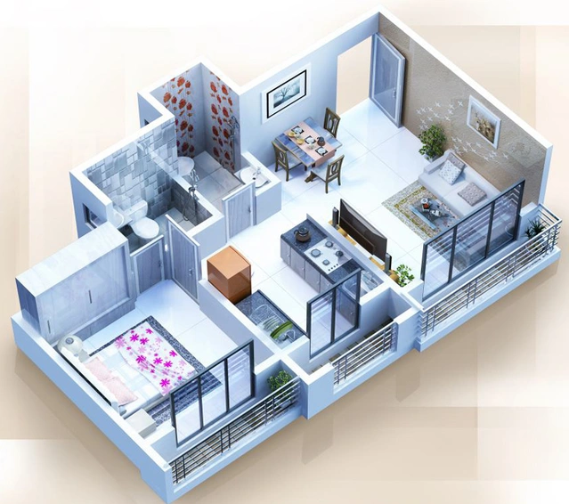 1 BHK Flat in Veer One in Vasai East, Palghar - Image 442403