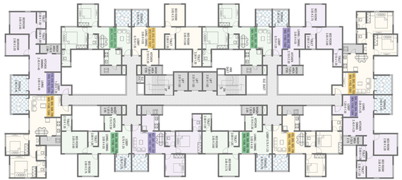 Floor Plan of Nirman Aura in Ambegaon, Pune - Image 121390