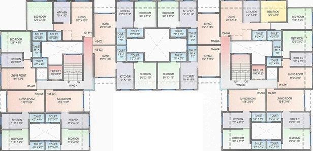 Floor Plan of Gokul in Tembhode, Palghar - Image 21266