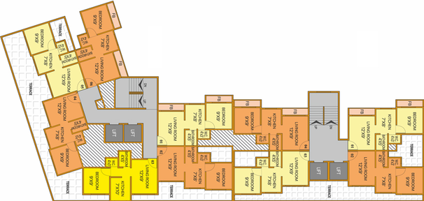 Floor Plan of Om Sai Heritage in Virar West, Palghar - Image 21278