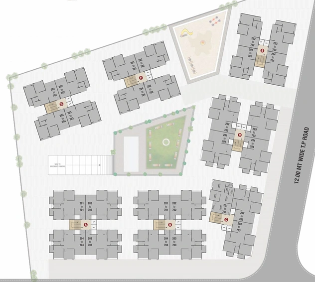 Master Plan of Shiv Kunj Residency in Tarsali, Vadodara - Image 41602