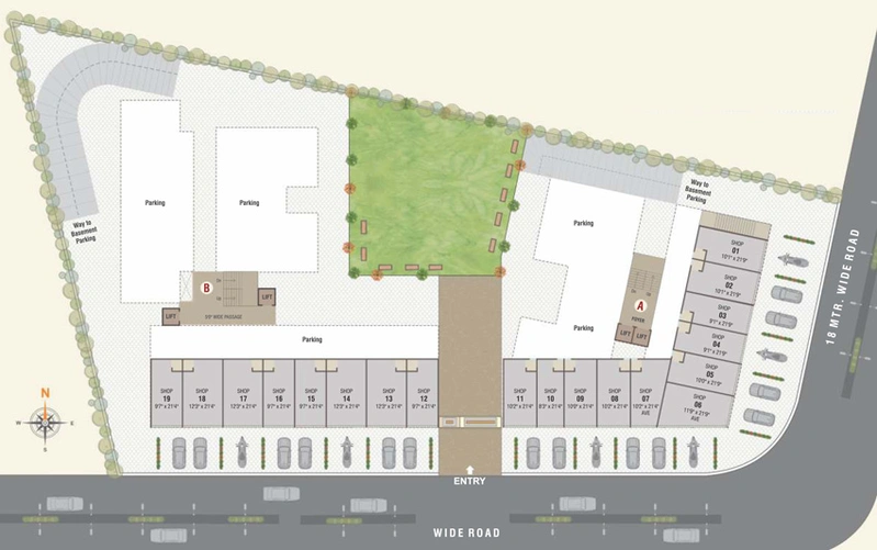 Master Plan of Arth Kamdhenu Residency in Tarsali, Vadodara - Image 41683