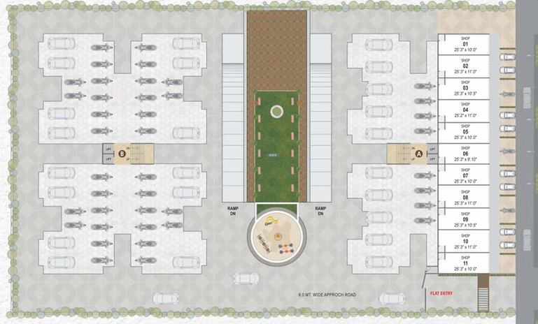 Master Plan of Shubh Residency in Makarpura, Vadodara - Image 41715