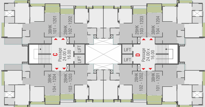 Floor Plan of Samruddhi Highview in Makarpura, Vadodara - Image 41733
