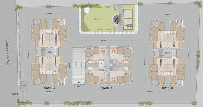 Master Plan of Shantam Nirvanta in Chhani, Vadodara - Image 50186