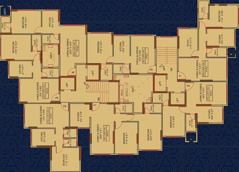 Floor Plan of SS Medinee Niketan in Andheri East, Mumbai - Image 43492
