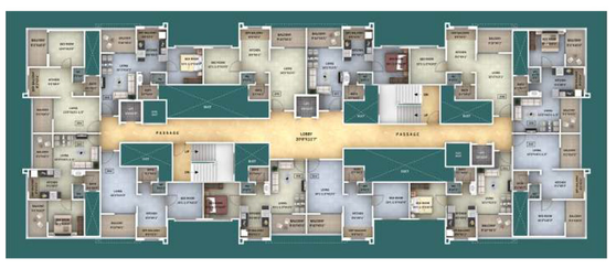 Floor Plan of Ceratec Antara in Kondhwa, Pune - Image 15706