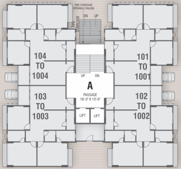 Floor Plan of Madhuhar Palladium in Gotri, Vadodara - Image 41967