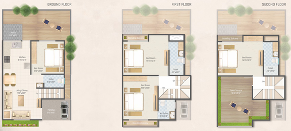 4 BHK House/Villa in Darshanam Tusti in Tarsali, Vadodara - Image 483490