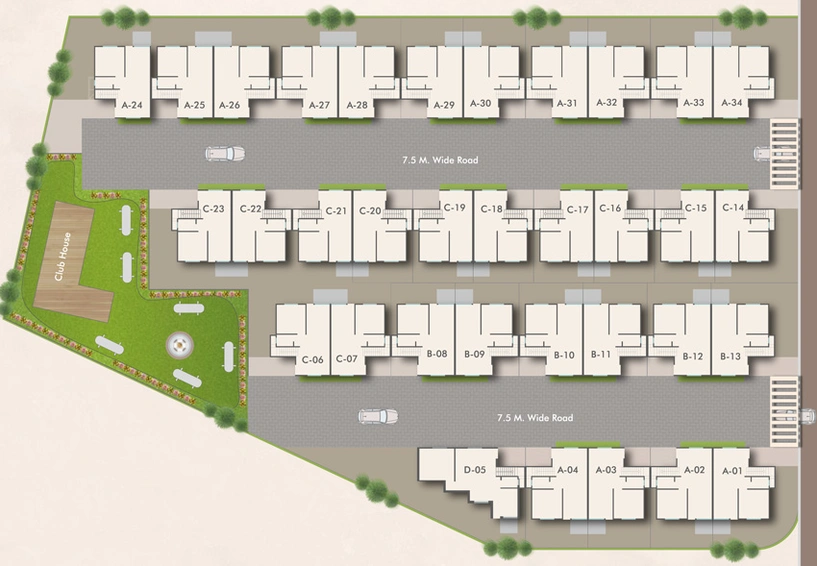Master Plan of Darshanam Tusti in Tarsali, Vadodara - Image 42046