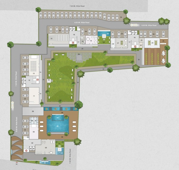 Master Plan of Darshanam Ocean in Gotri, Vadodara - Image 42094