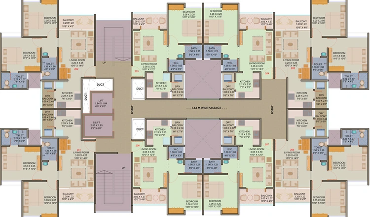 Floor Plan of Majestique Mrugavarsha in Dhayari, Pune - Image 15681