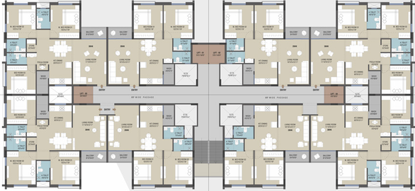 Floor Plan of Aruma Park in Bill, Vadodara - Image 42128