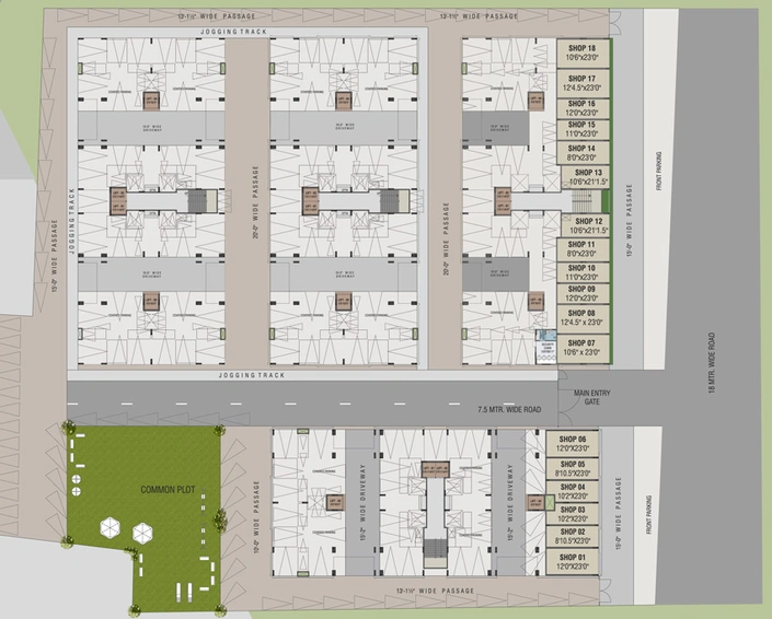 Master Plan of Aruma Park in Bill, Vadodara - Image 42129