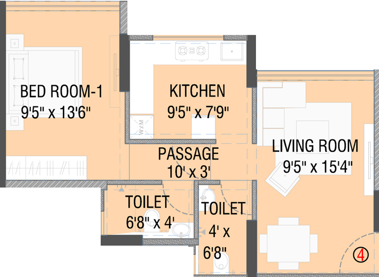 1 BHK Flat in Ayodhya Saffron Residency in Kurla East, Mumbai - Image 486384