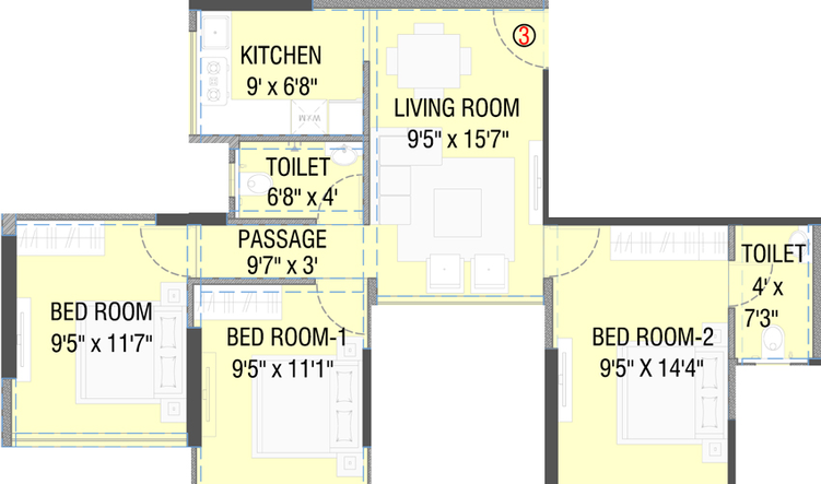 5 BHK Flat in Ayodhya Saffron Residency in Kurla East, Mumbai - Image 486386